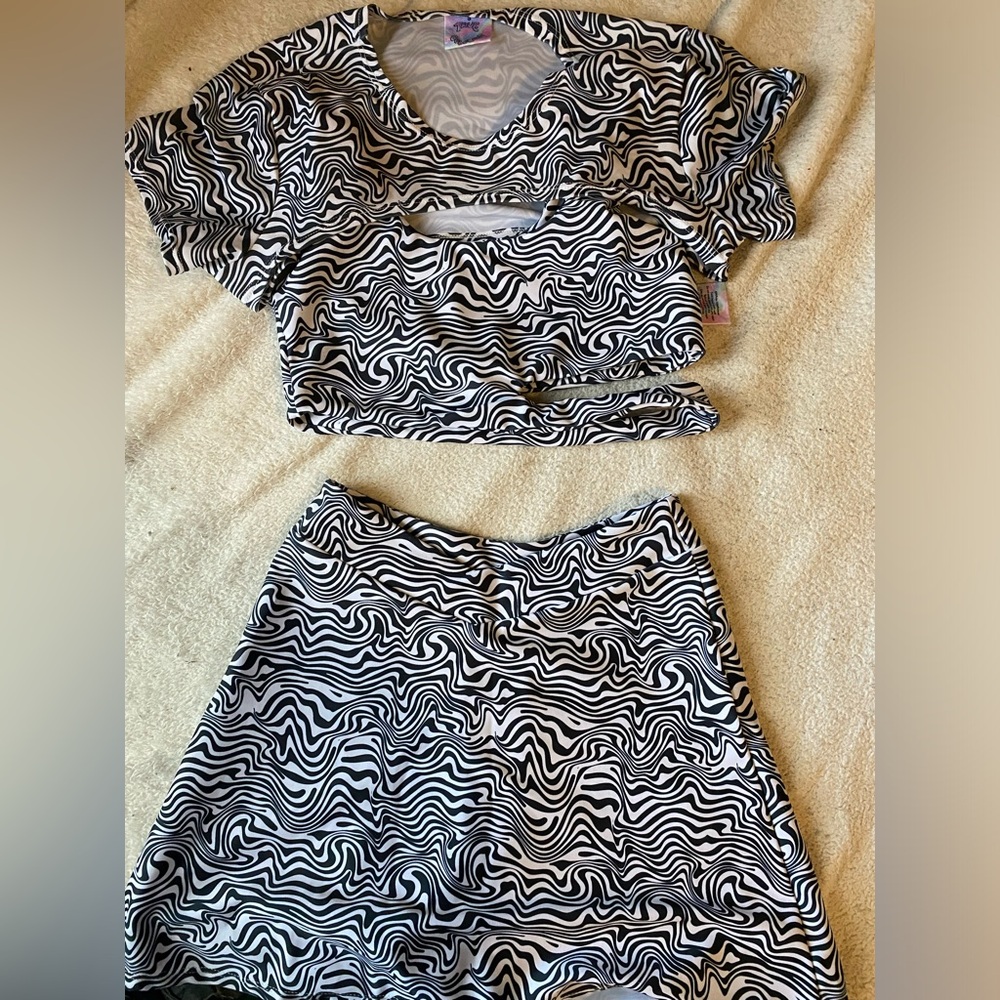 Illusion Top and Skort Set by True Colours